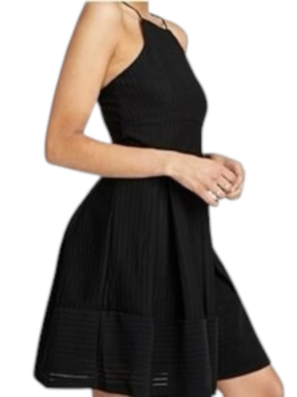 Twik eyelet A-line blue dress. Sz S